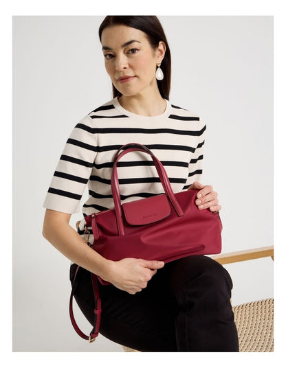 Beaumaris Satchel Bag in Red