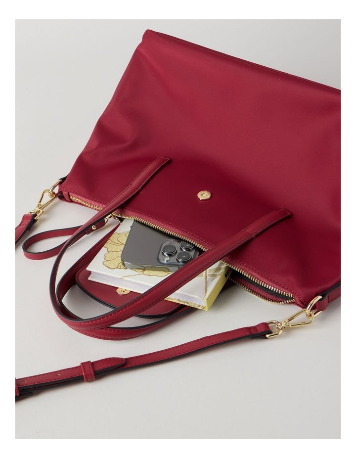 Beaumaris Satchel Bag in Red