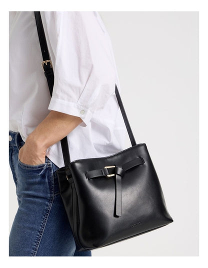 Hampton Crossbody Bag in Black