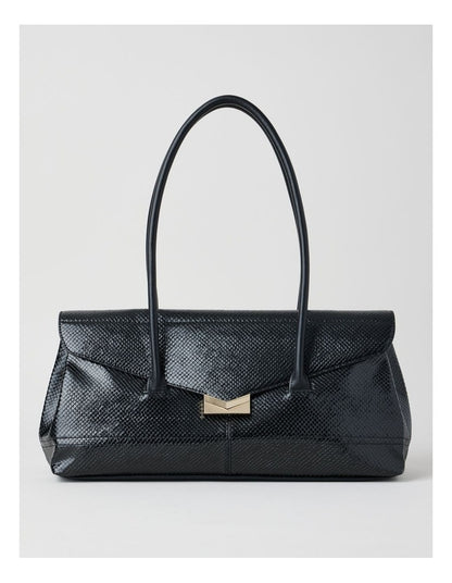 Beck Snake Tote Bag in Black