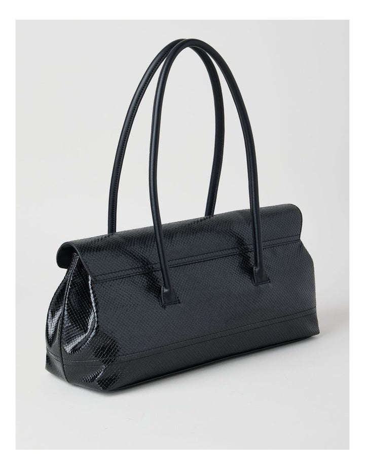 Beck Snake Tote Bag in Black