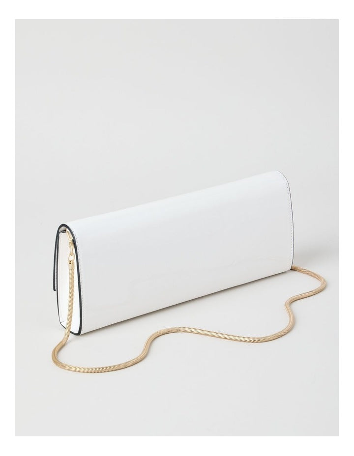 Bowie Clutch Bag in White