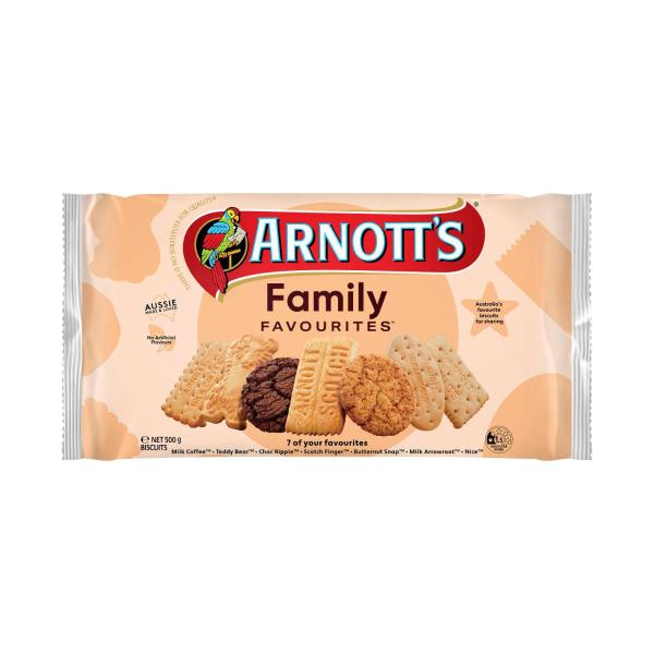 ARNOTT'S FAMILY FAVOURITES ASSORTED BISCUITS