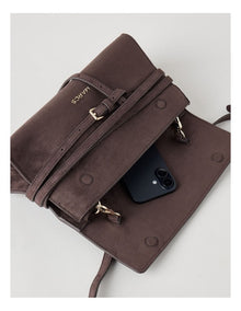 Brussels Satchel Bag in Chocolate