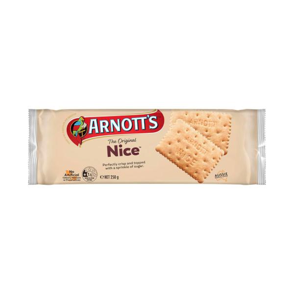 ARNOTTS PLAIN BISCUITS:NICE:.:250 GRAM