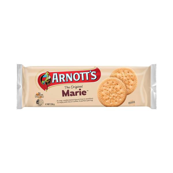 ARNOTTS PLAIN BISCUITS:MARIE:.:250 GRAM