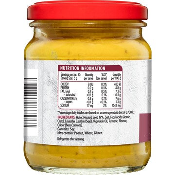 MasterFoods Australian Mustard 175g
