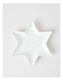 Heirloom Woodland Star Plate 21cm in Cream