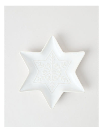 Heirloom Woodland Star Plate 21cm in Cream