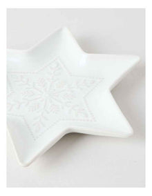Heirloom Woodland Star Plate 21cm in Cream