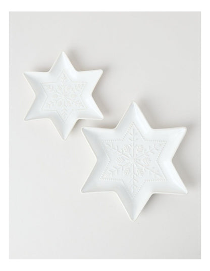 Heirloom Woodland Star Plate 21cm in Cream
