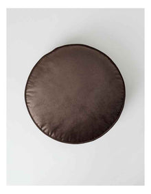 Riley Velvet Cushion in Chocolate