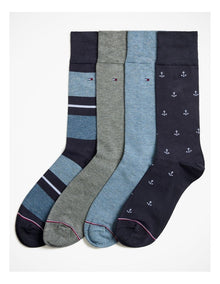 4-Pack Dress Crew Socks
