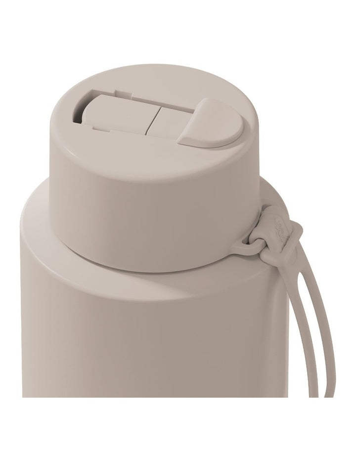 Stainless Steel Reusable Bottle with Flip Straw Lid 34oz in Moon Dust
