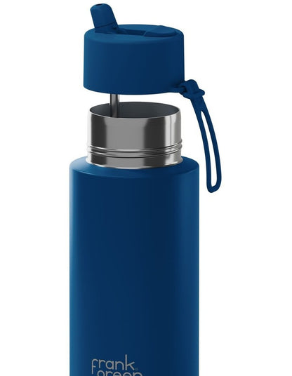 34oz/1L Stainless Steel Reusable Bottle Deep Ocean with Flip Straw Lid