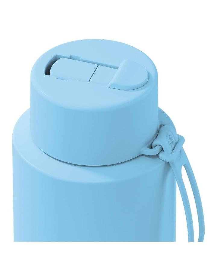 34oz/1L Stainless Steel Reusable Bottle Sky Blue with Flip Straw Lid