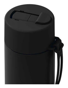 20oz/595ml Stainless Steel Reusable Bottle Midnight with Flip Straw Lid