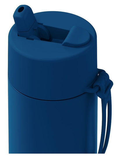 20oz/595ml Stainless Steel Reusable Bottle Deep Ocean with Flip Straw Lid