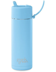 20oz/595ml Stainless Steel Reusable Bottle Sky Blue with Flip Straw Lid