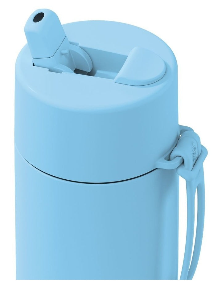 20oz/595ml Stainless Steel Reusable Bottle Sky Blue with Flip Straw Lid
