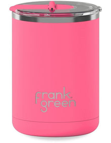 12oz/355ml Coffee Cup with Hinged Screw Lid Bubblegum