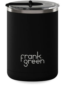 12oz/355ml Coffee Cup with Hinged Screw Lid Midnight