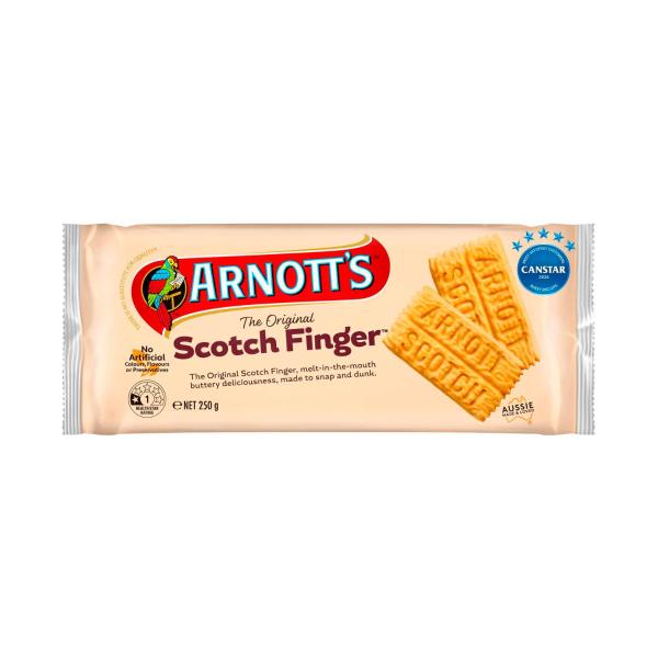 ARNOTT'S SCOTCH FINGER PLAIN BISCUITS 250G