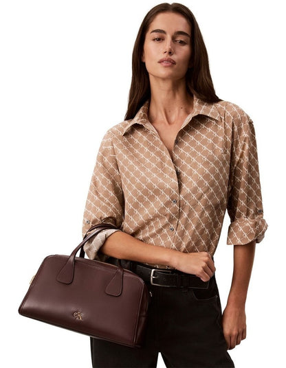 Convertible Medium Bowling Bag in Fudge
