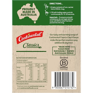 Continental Classics Cup A Soup Chicken With Lots Of Noodles 60g