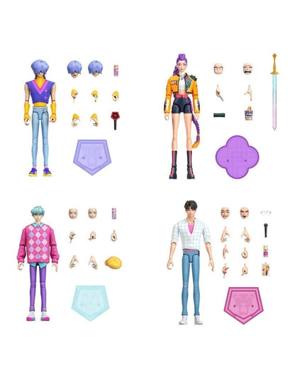 KPop Demon Hunters Action Figure with Storytelling Accessories & Swappable Faces & Hands (Characters May Vary)