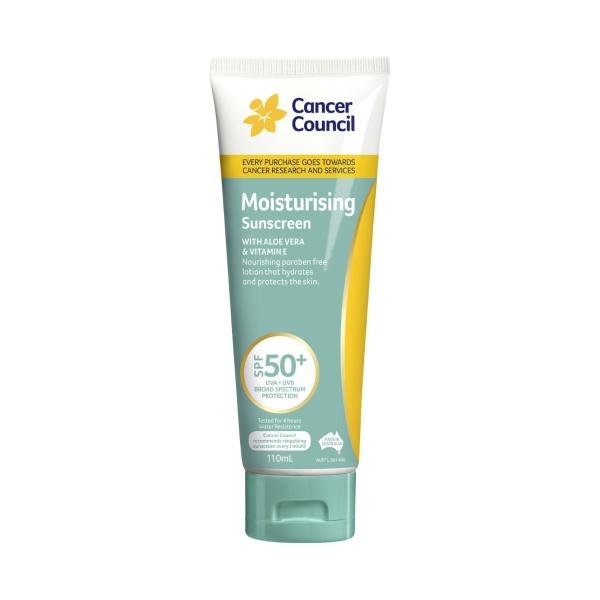 CANCER COUNCIL SPF 50+ MOISTURISING TUBE SUNSCREEN