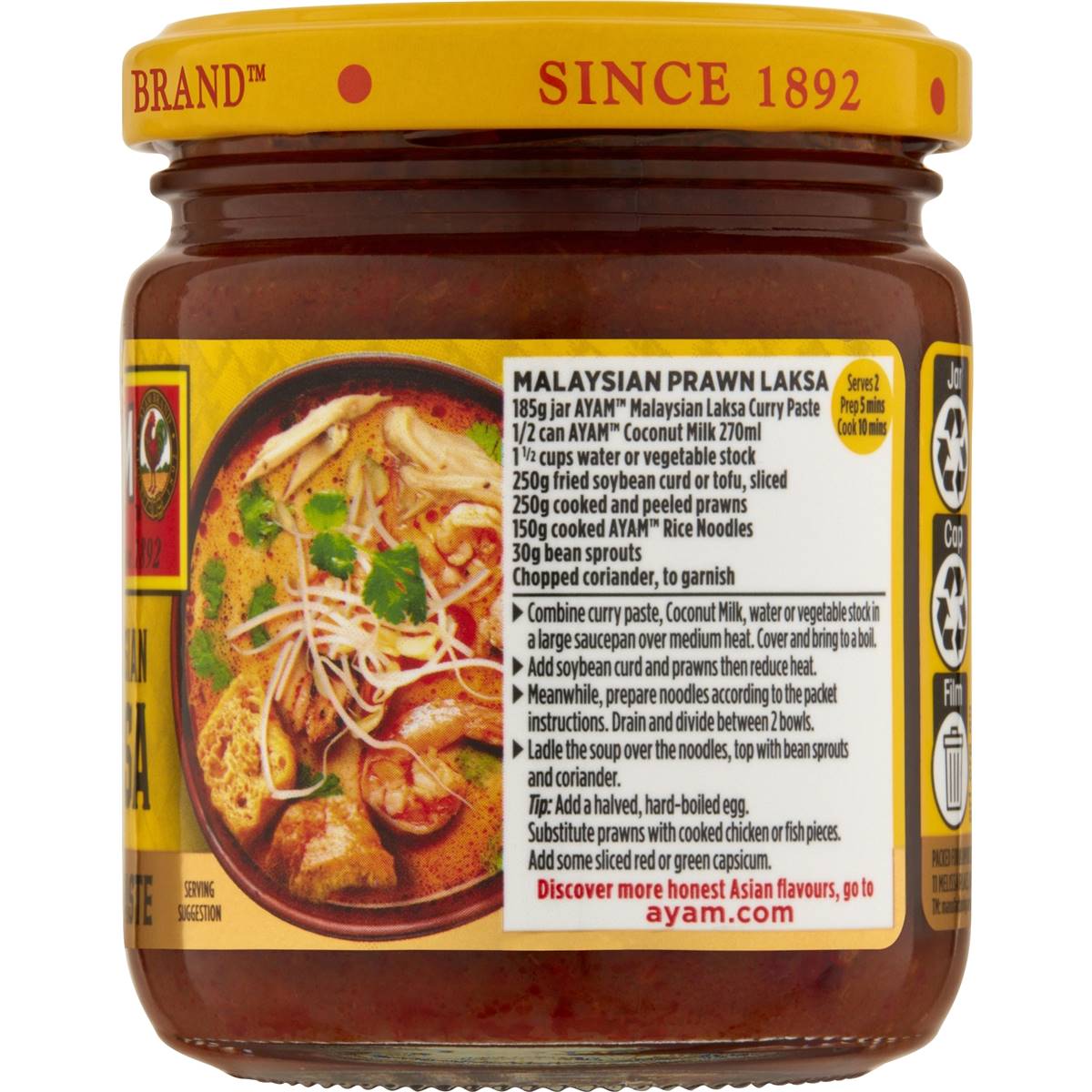Ayam Malaysian Laksa Paste 185g