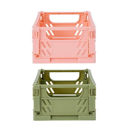 2 Pack Collapsible Containers - Pink and Green