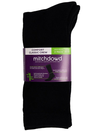 Mitchdowd Comfort Classic Bamboo Socks 2 Pack