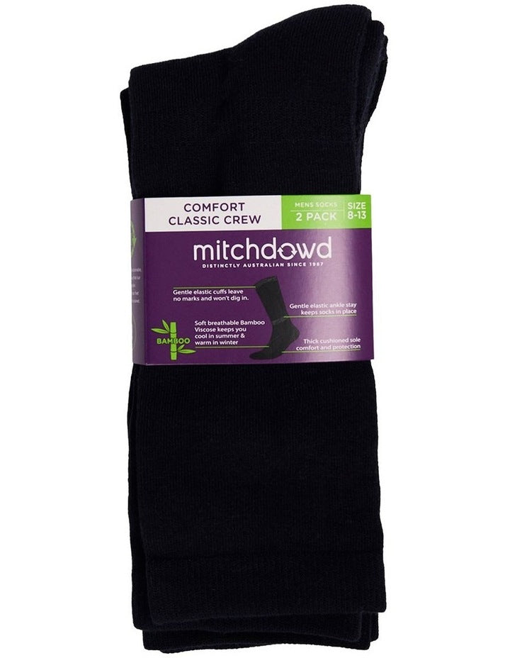 Mitchdowd Comfort Classic Bamboo Socks 2 Pack