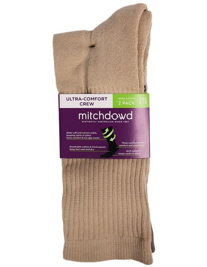 2 Pack Ultra Comfort Cotton Socks