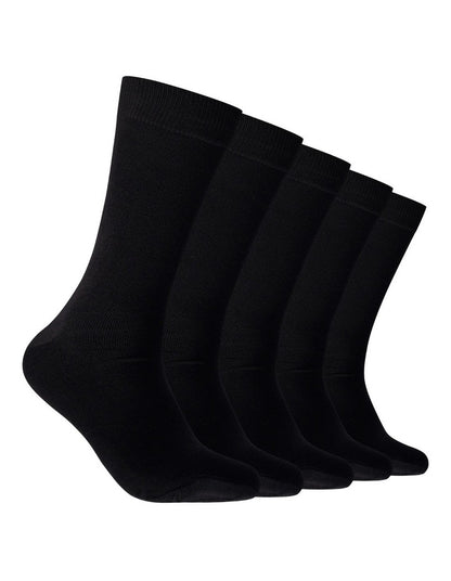 Mitchdowd Mens Basic Bamboo Crew Socks 5 Pack