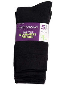 Mitchdowd Mens Basic Bamboo Crew Socks 5 Pack