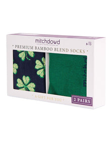 MItchdowd 2 Pack Lucky Bamboo Boxed Socks