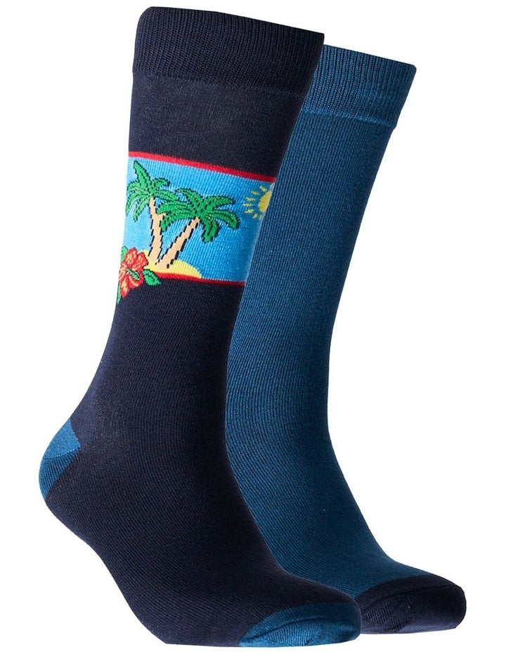 Mitchdowd Men's Vacay Bamboo Socks 2 Pack