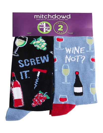 2 Pack Wines Bamboo Socks