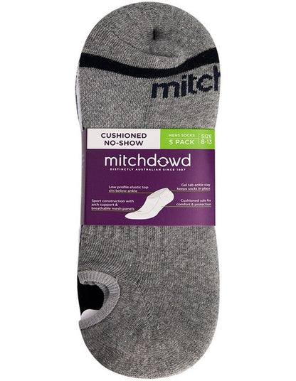 5 Pack No Show Sport Socks