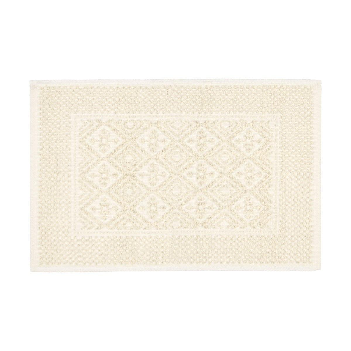 Jacquard Bath Mat - Natural