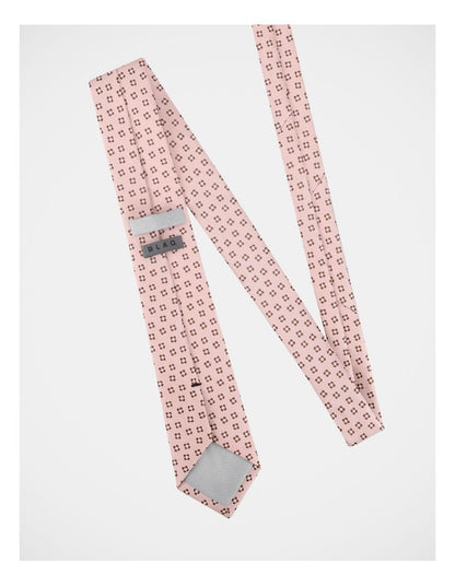 Floral Patterned Tie in Blush
