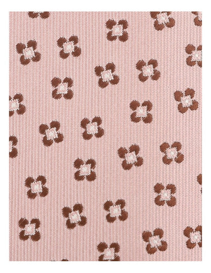 Floral Patterned Tie in Blush