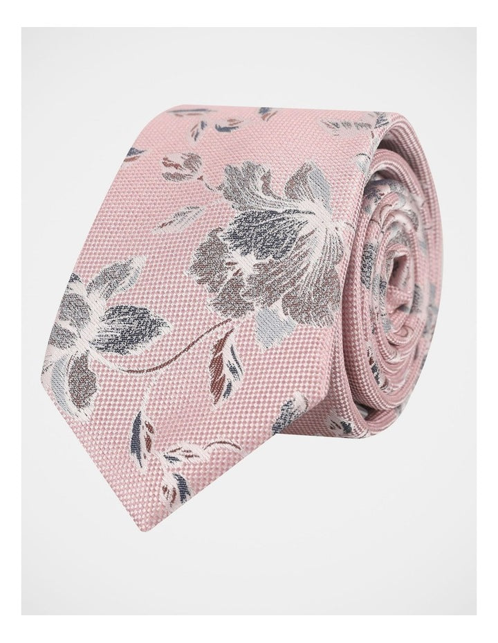 Large Floral Jacquard Tie