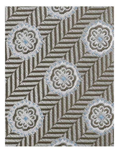 Herringbone Medallion Tie