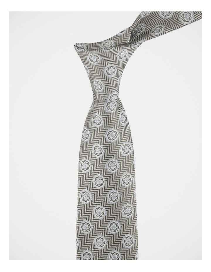 Herringbone Medallion Tie