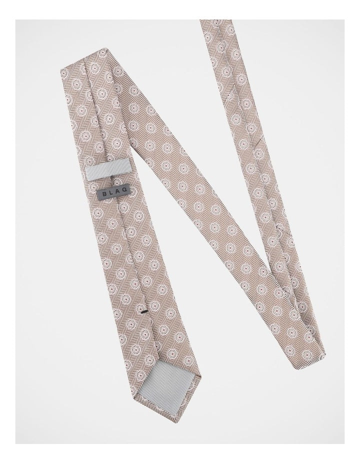 Herringbone Medallion Tie