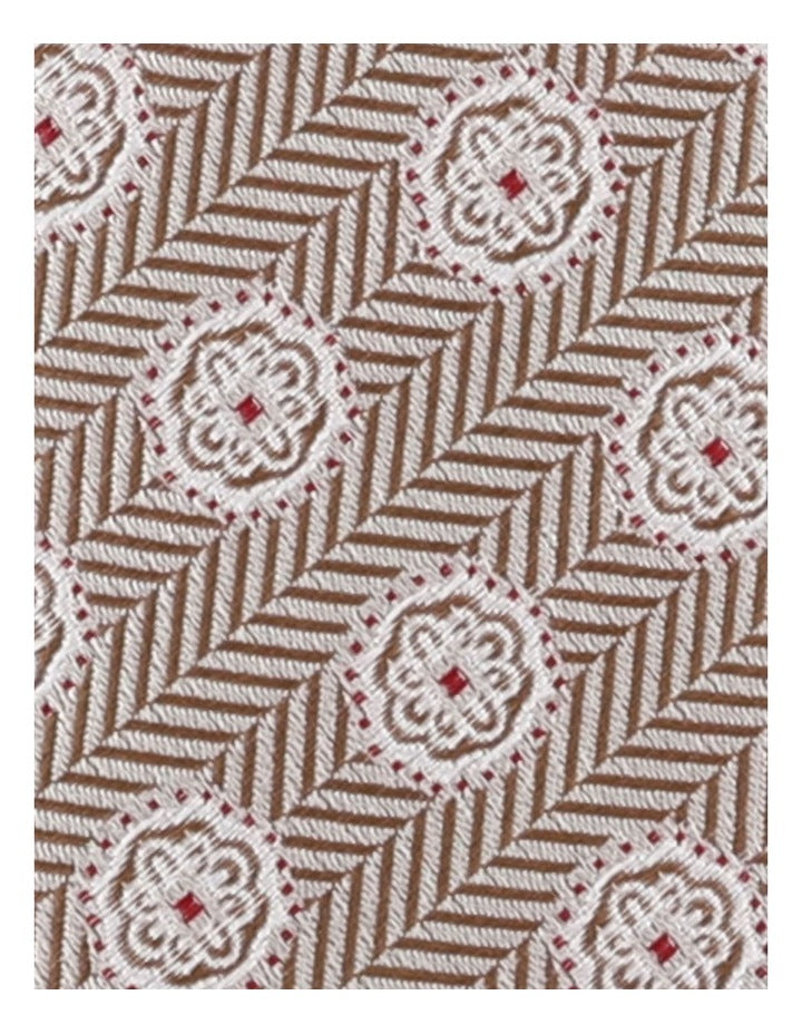 Herringbone Medallion Tie